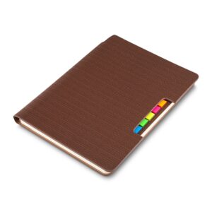 Caderno c/ autoadesivo