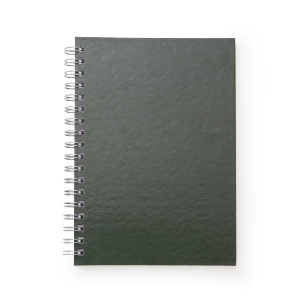 Caderno c/ capa de couro sintético 17 x 24cm