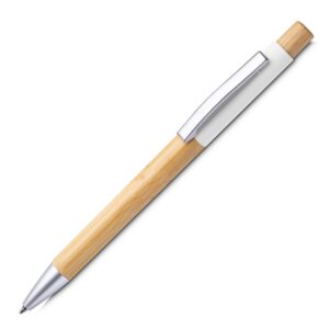 Caneta alumínio e bambu
