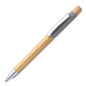 Caneta alumínio e bambu