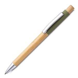 Caneta alumínio e bambu