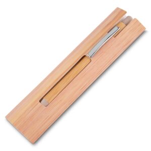Caneta bambu c/ estojo papel