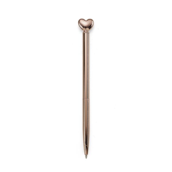 Caneta metal coração