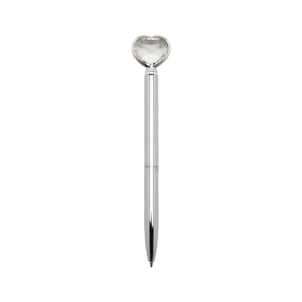 Caneta metal coração