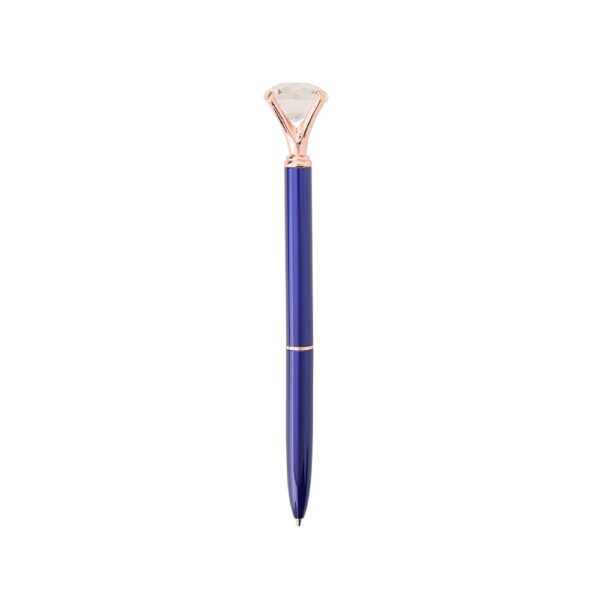 Caneta metal diamante