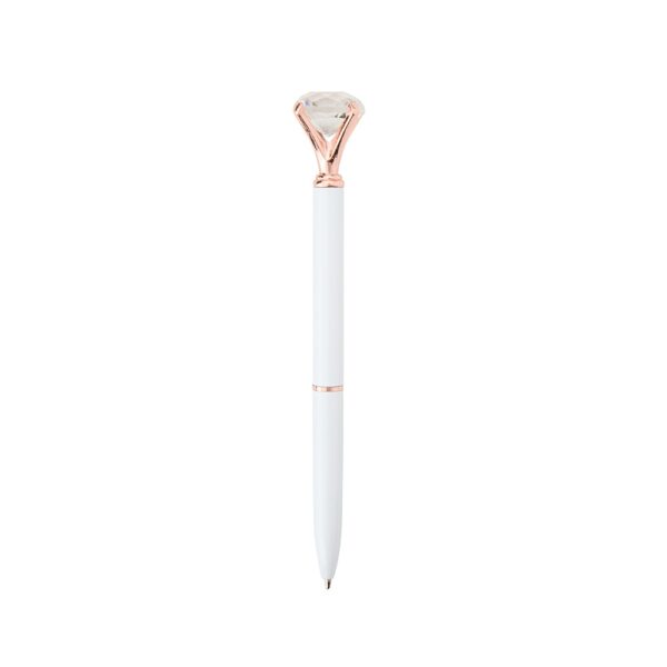 Caneta metal diamante