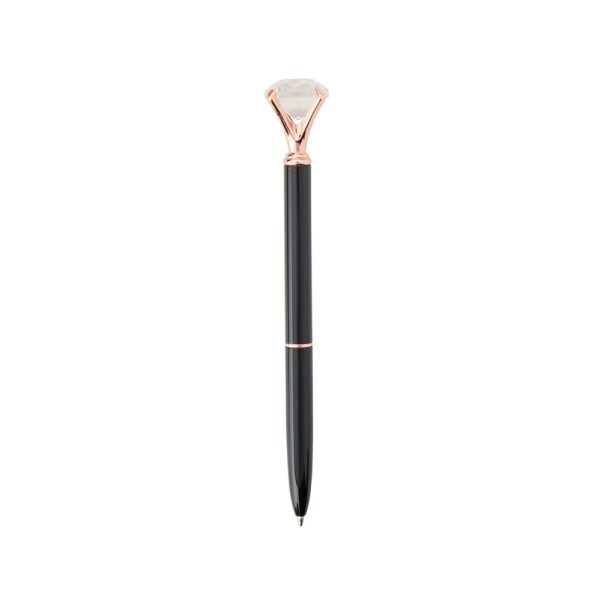 Caneta metal diamante