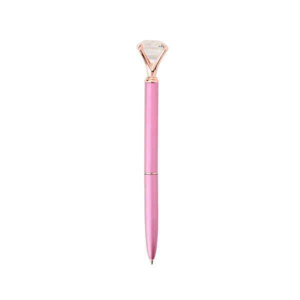 Caneta metal diamante