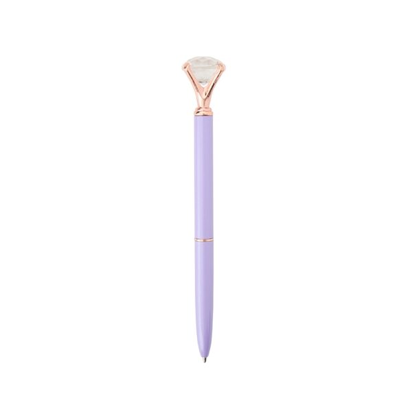 Caneta metal diamante