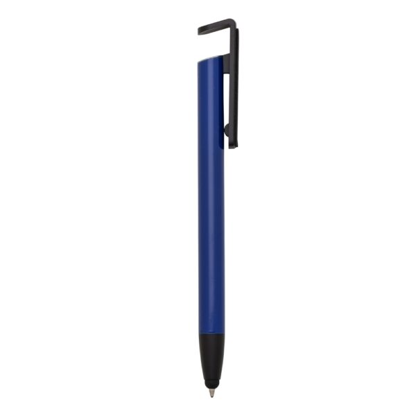 Caneta base celular c/ limpador de tela e porta touch