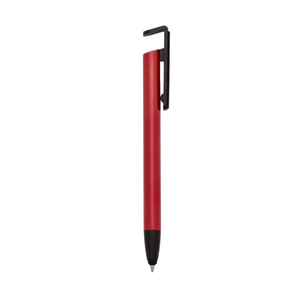 Caneta base celular c/ limpador de tela e porta touch