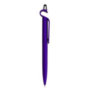 Caneta plastica c/ suporte e touch
