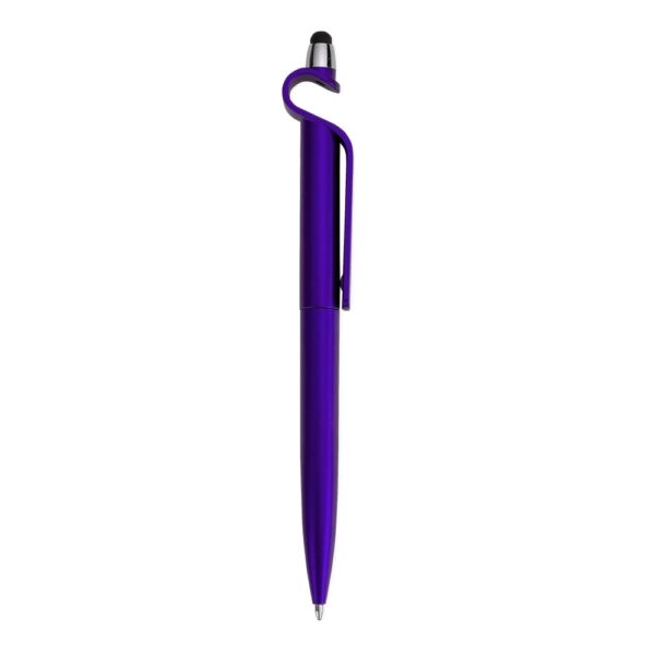 Caneta plastica c/ suporte e touch