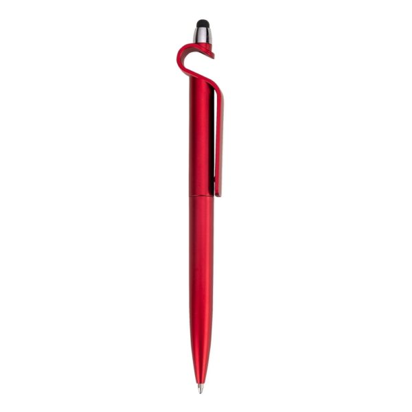 Caneta plastica c/ suporte e touch