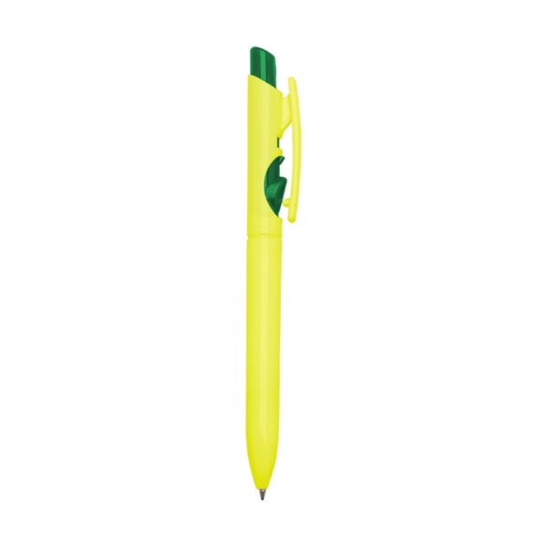 Caneta plástica leitosa