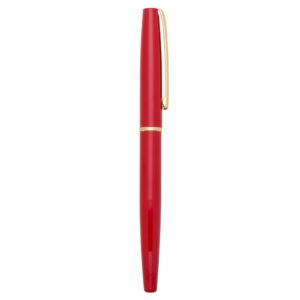 Caneta roller de metal c/ 1 anel