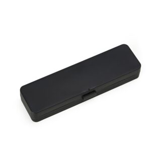 Caneta metal c/ box de  plástico