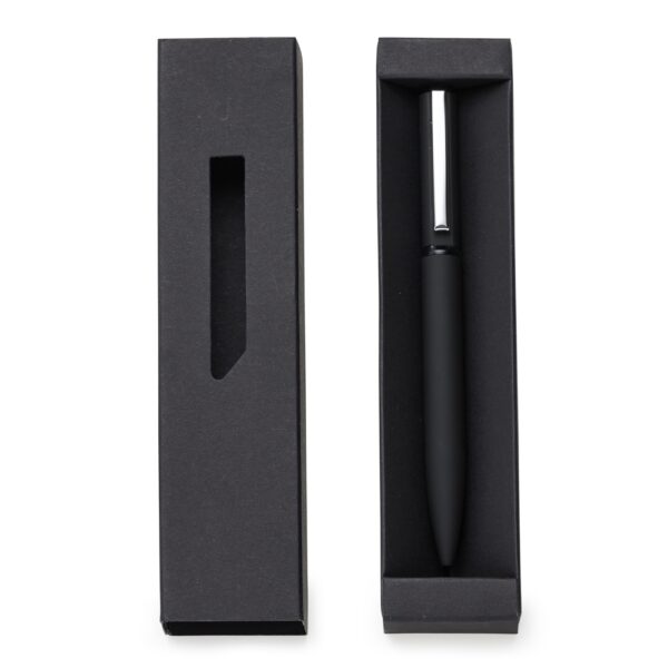 Caneta metal c/ box de papel
