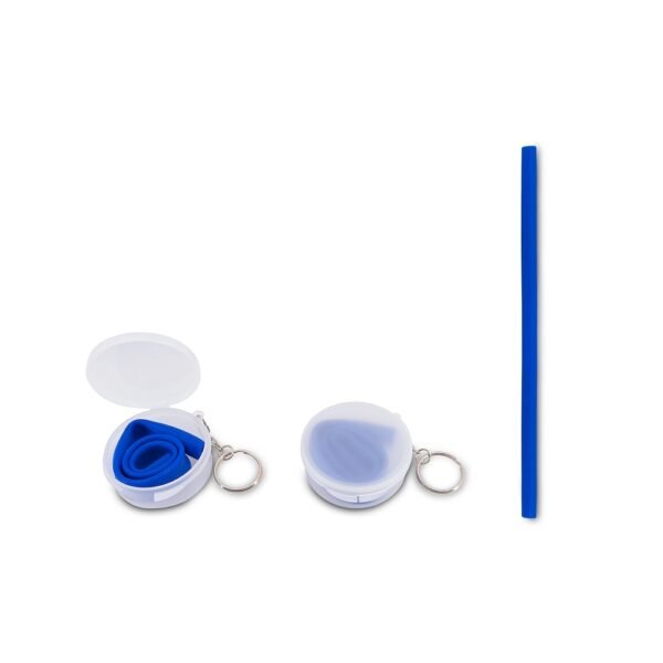 Canudo em silicone no estojo