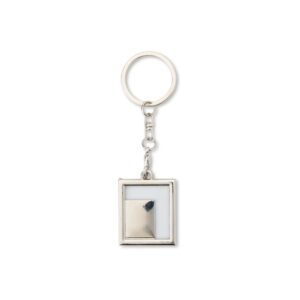 Chaveiro porta-foto inox