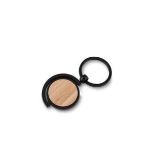 Chaveiro metal detalhe bambu