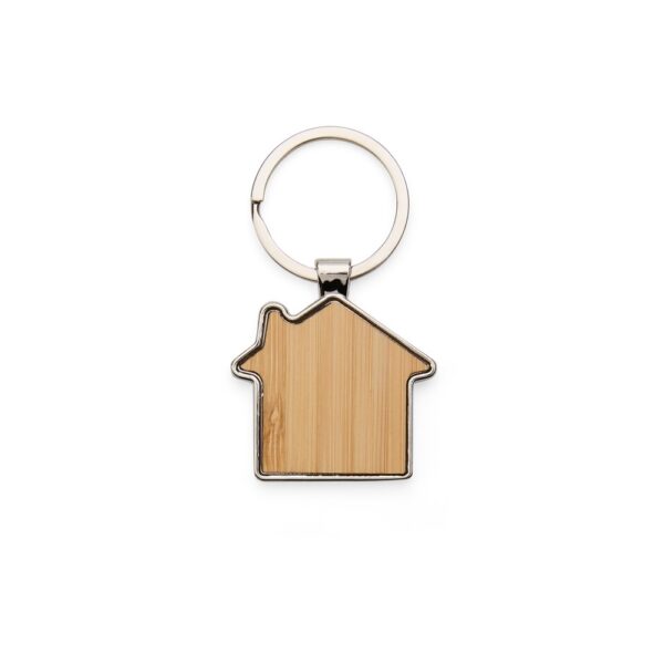 Chaveiro metal bambu