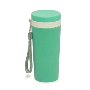 Copo fibra de bambu 350ml parede dupla