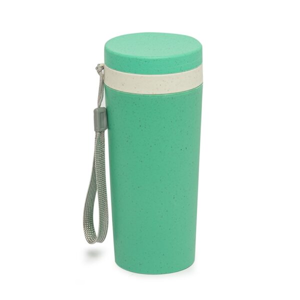 Copo fibra de bambu 350ml parede dupla