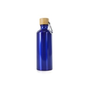 Garrafa alumínio 500ml tampa bambu