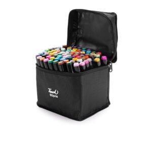 Kit canetas marcadoras 80 cores