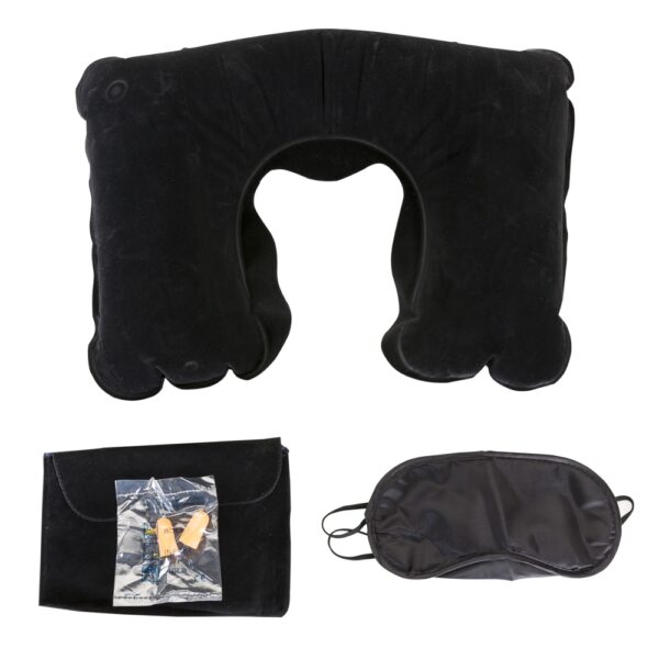 Kit travesseiro inflav tapa olho e prot auricular