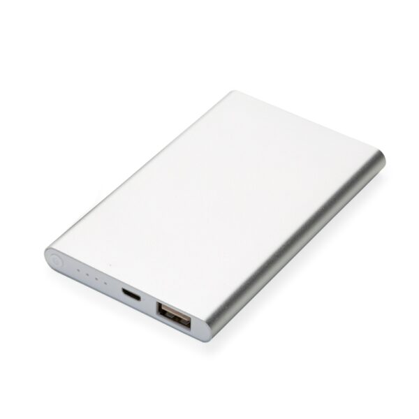 Power bank metal com indicador led
