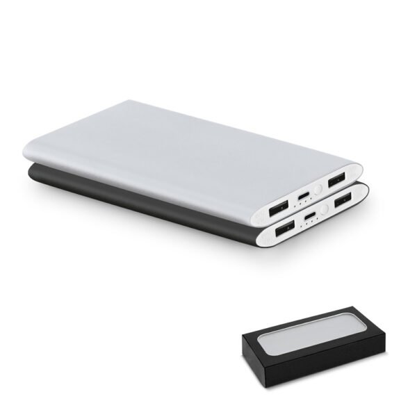 Bateria portátil em alumínio e bateria em lítio 7'200 mAh