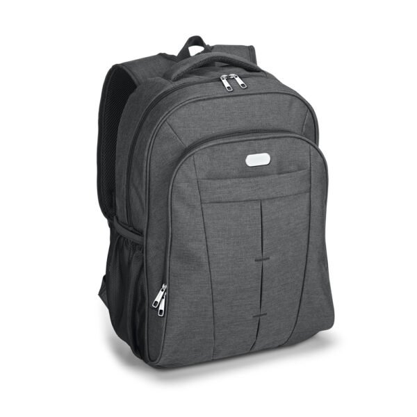 Mochila para notebook 17'' em 600D de alta densidade com compartimento forrado e placa para personalização 24 L
