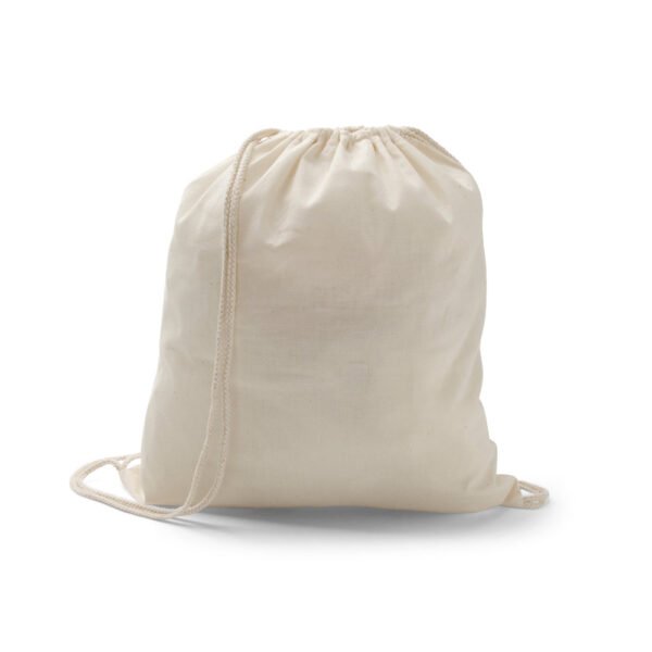 Sacola tipo mochila 100% algodão (100 g/m²)