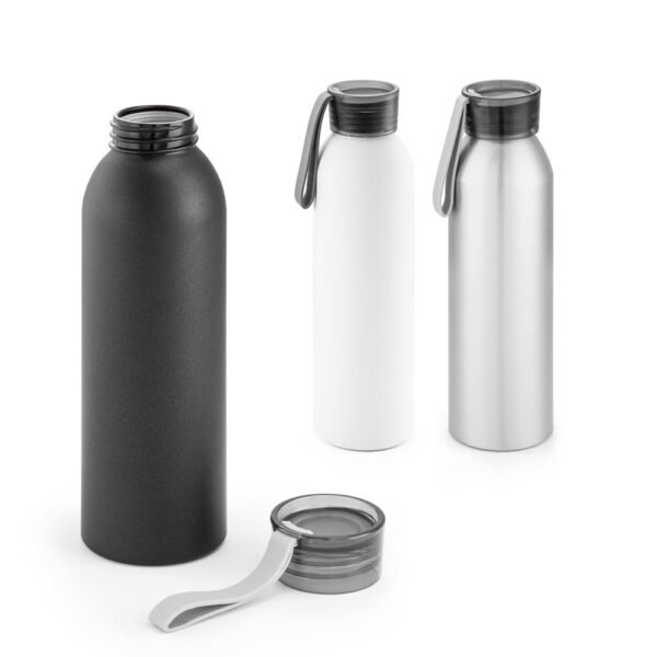 Squeeze em alumínio, com tampa em PP e tira em silicone 660 mL