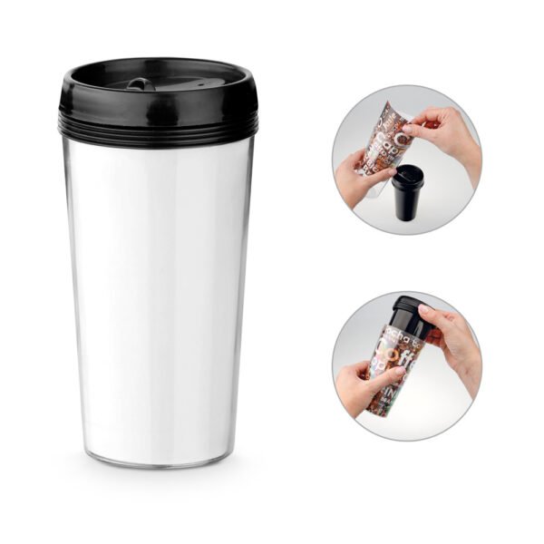 Copo de viagem em PP e PS 520 mL