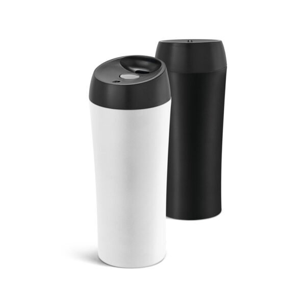 Copo de viagem em aço inox, térmico com parede dupla isolada a ar 470 mL