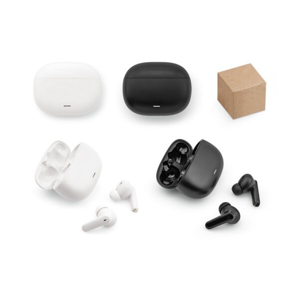 Fone de ouvido wireless em ABS 100% reciclado e autonomia de 6h