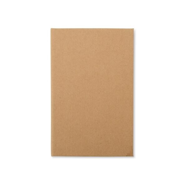 Bloco de anotação com autoadesivos e caneta