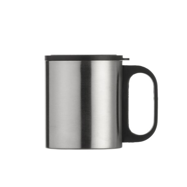 Caneca inox 180ml c/ tampa
