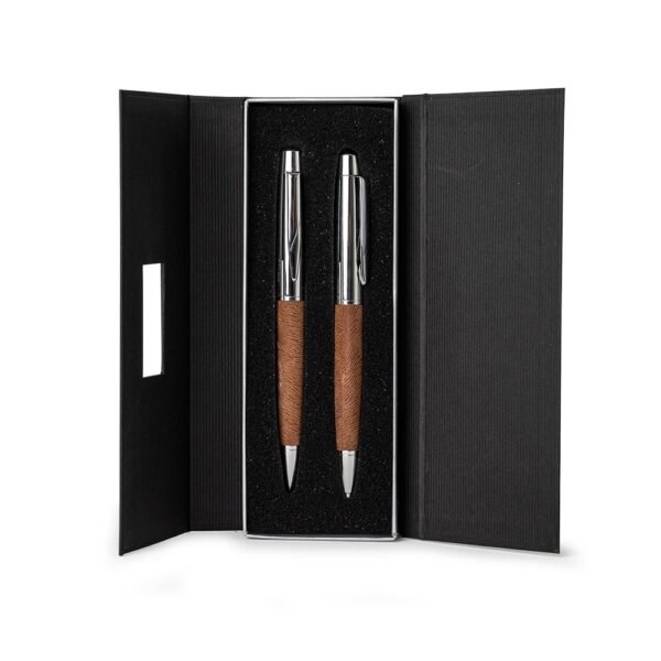 Conjunto caneta e lapiseira metal