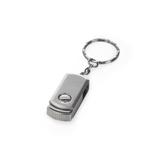 Pen drive giratório 8 gb com corrente