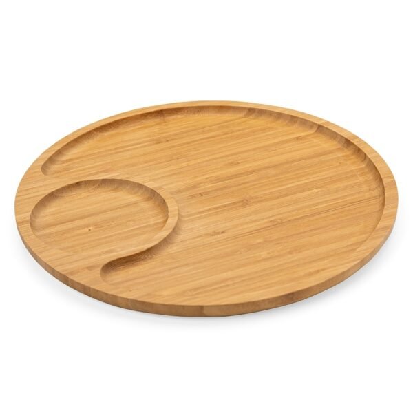 Petisqueira redonda de bambu 32*32cm