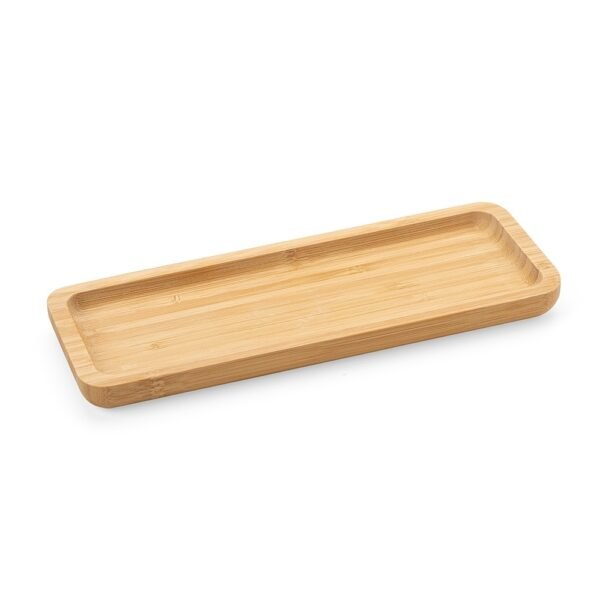 Petisqueira retangular de bambu 26*10cm